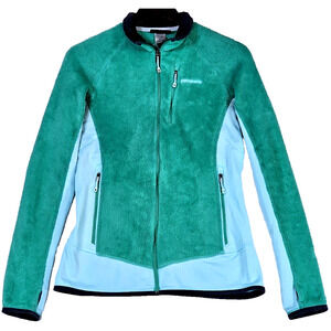 Patagonia Polartec Thermal Pro Full Zip Fleece Jacket Zipped Pockets Size Medium